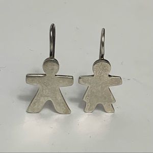 Silpada Boy Girl Dangle Earrings From the Retired We Are The Children Series